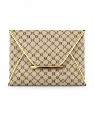 VINTAGE FLORAL PRINT OVERSIZED CLUTCH BAG